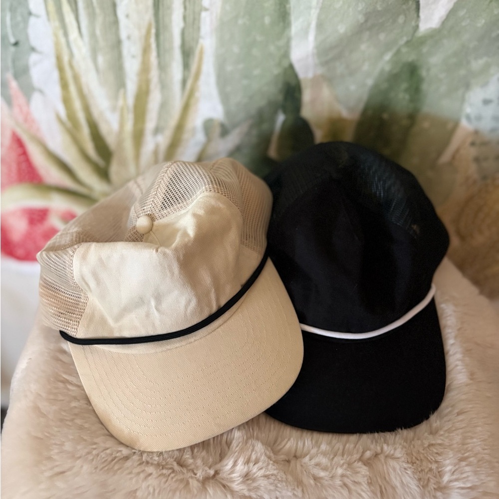 Black & White Adjustable Hats by WELD 🌵